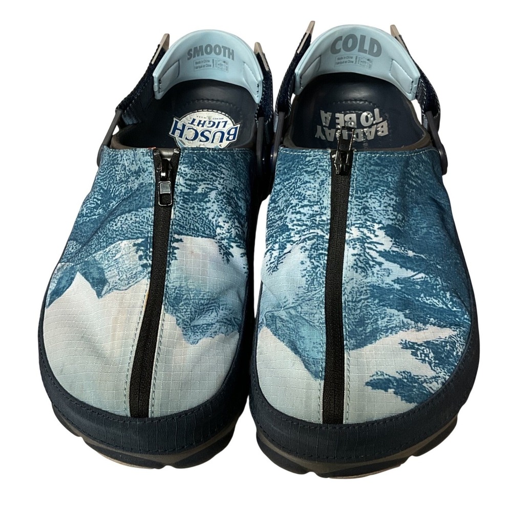 Crocs Men's Busch Light All Terrain Round Toe Slip On Casual Clog Sandals Sz 10